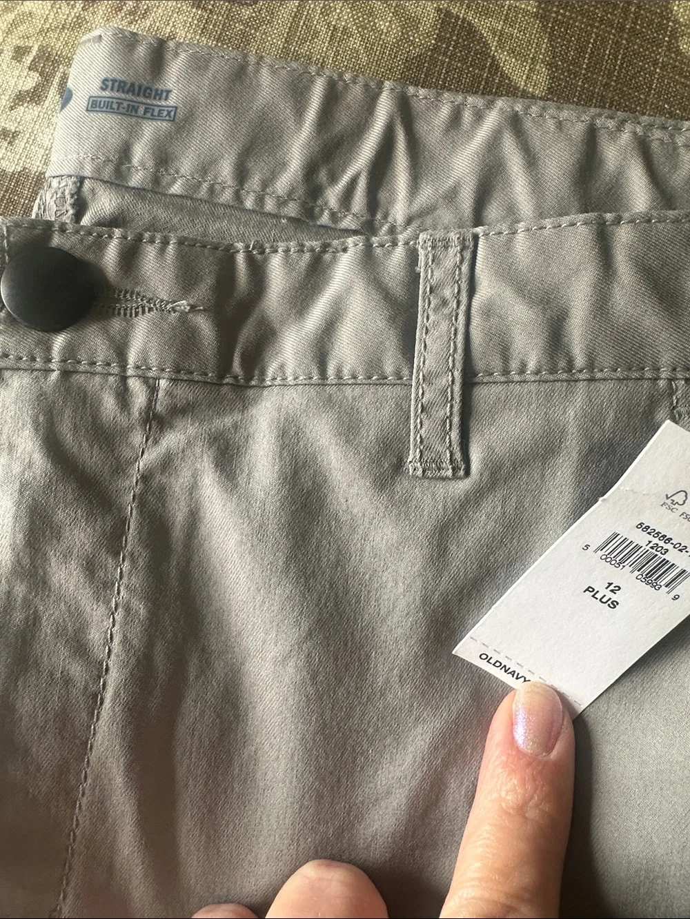 Old Navy Kids Built in Flex Trouser Pants - Black, Light Gray(2), Tan lot of 4